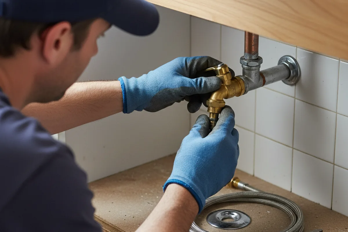 Shutoff valve and fitting work during Faucet and Fixture Repair in Boyd